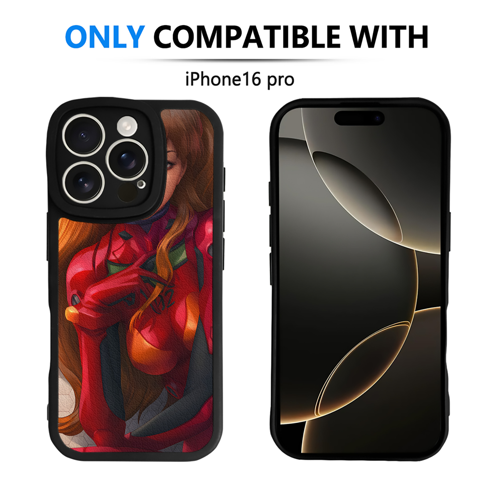 （画像用） EVA 新世紀エヴァンゲリオン 【iPhone 16シリーズ対応】シリコンスマホケース（レザー調） 材質：シリコン